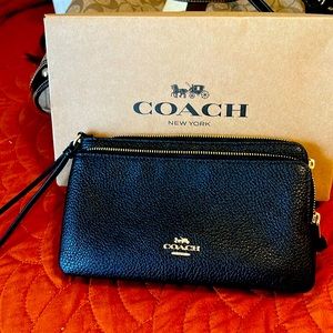 Black Coach wristlet